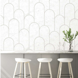 Arched Marble Pattern Wallpaper