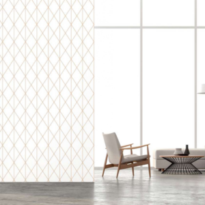 Geometric Rose Gold Grid Wallpaper
