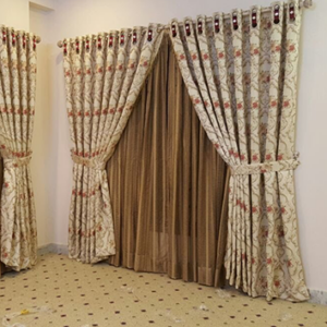 Floral Embroidered Curtain