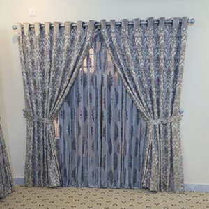 Royal Blue Elegance Curtain