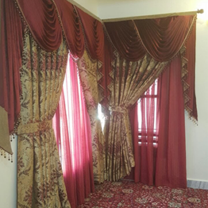 Royal Crimson Drapery Curtains