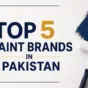 create blog cover size iamge for Top 5 Paint Brands in Pakistan